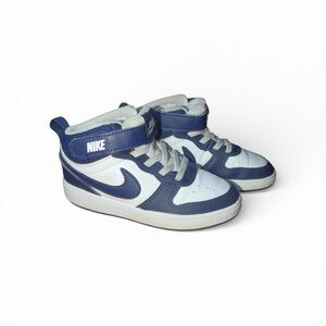 🔥 Nike Court Borough Mid 2 Toddler Sneakers Sz 10C CD7784-107 🔥